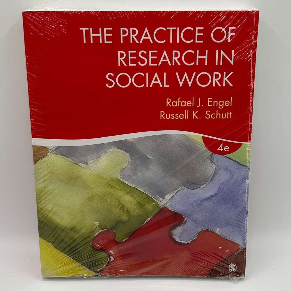 The Practice of Research in Social Work 4th Edition Engel Schutt Paperback NEW